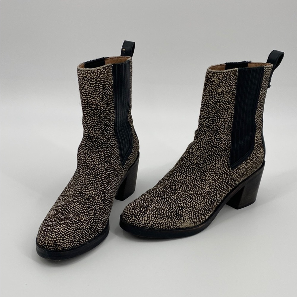 UGG Camden Exotic Calf hair high heel Chelsea Boots